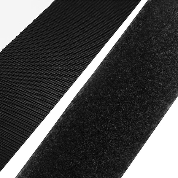 SOON GO Self Adhesive Hook and Loop Tape Strips 2 Inches x 5 Yards Heavy Duty Industrial Strength Fasteners Indoor Outdoor Use Black